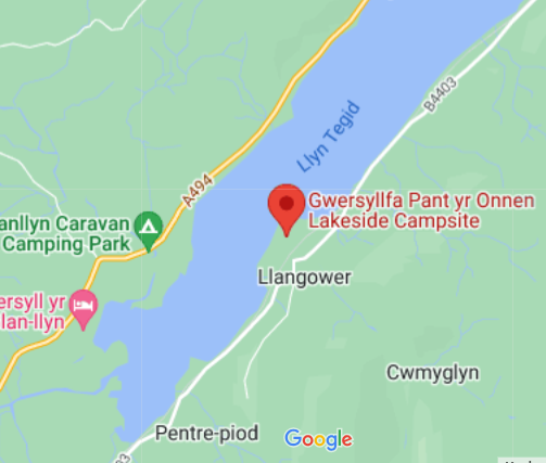 Bala campsite location